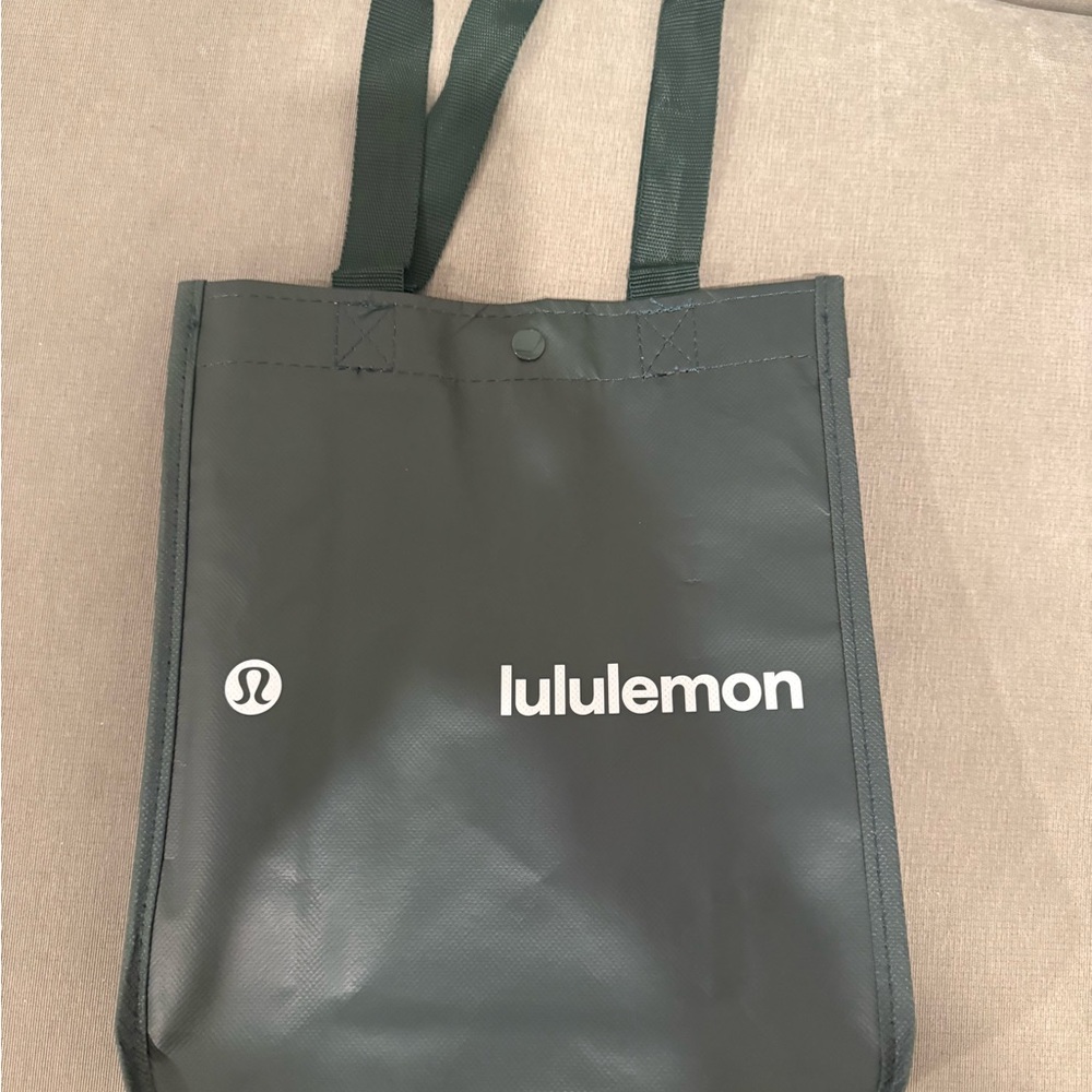 Lululemon Dark Green Reusable Tote Bag